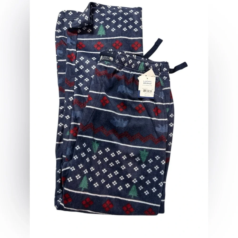 Lucky‎ Brand Festive Blue Pajama Pants